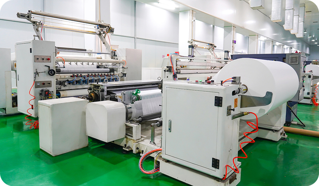 Linha de produção de gravação em tecido não tecido